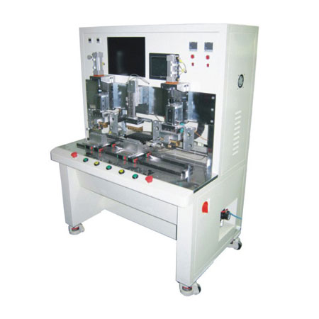Capacitive touch screen three position pressuring machine